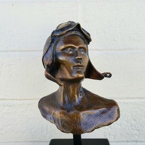Amelia Earhart Bronze Sculpture